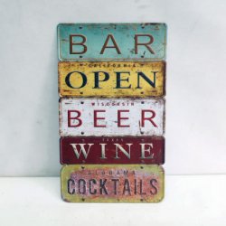 Bar Wall Plaque   WERE $39.. NOW $20