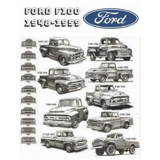 Ford F100 48-59 tin sign