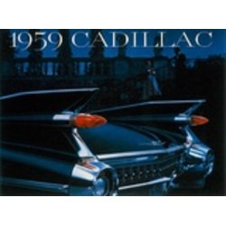 1959 Cadillac tin sign