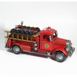 Fire Truck with Helmets