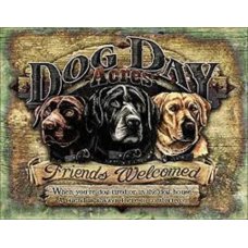 Dog Day Acres tin sign