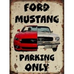 Ford Mustang Parking tin sign
